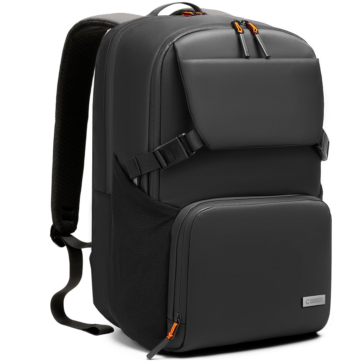 Business Work Commuter Backpack, Fits 17" Slim Laptop for Men, Black