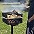 Stanbroil Park-Style Charcoal Grill, Heavy Duty Steel Outdoor BBQ Park Grill with Stainless Steel Cooking Grate and Post for Backyard or Camping, Black