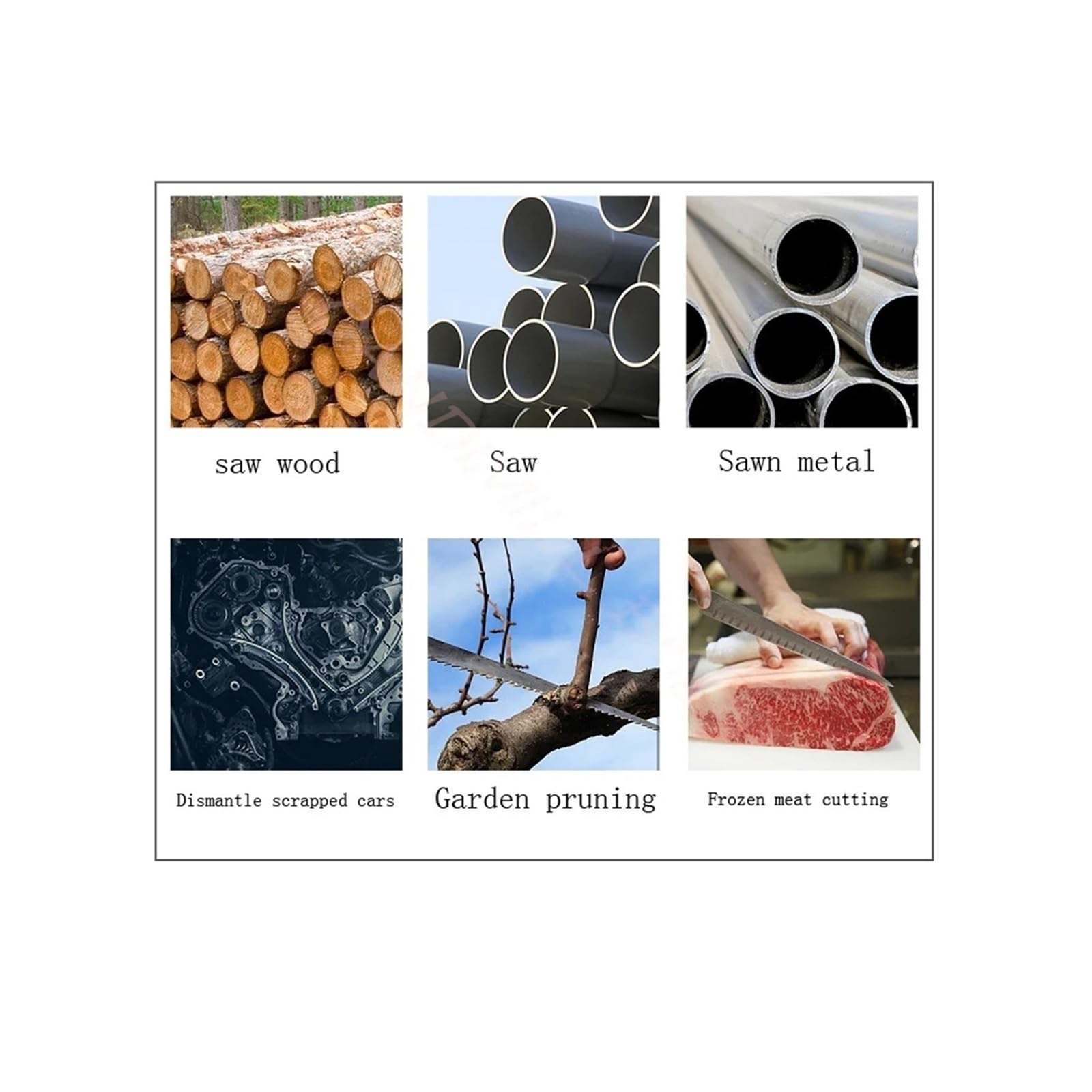 Sierra de mesa portátil Sierra Eléctrica For Cortar Huesos De Ganado Ovino, Artefacto Portátil Pequeño El Hogar, para muebles de bricolaje, carpintería(1 power 1 charge)
