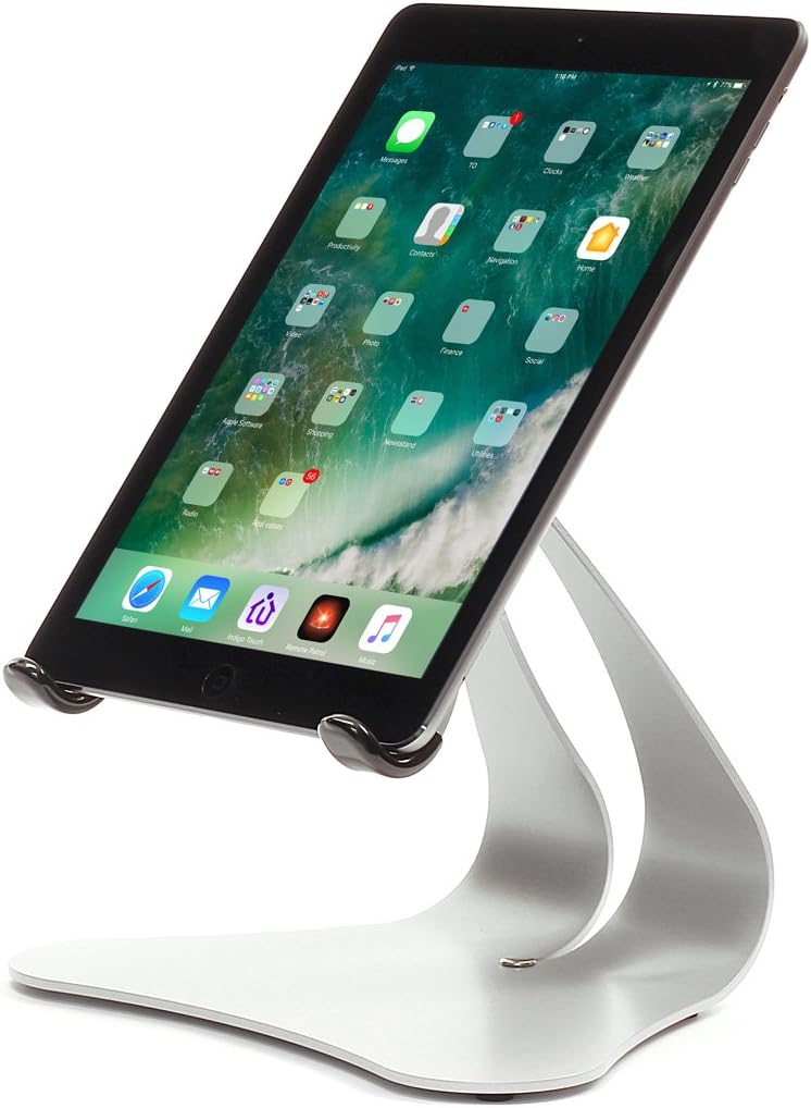Thought Out Stabile 2.0 Steel Stand Silver - Made in USA - Compatible with Apple iPad