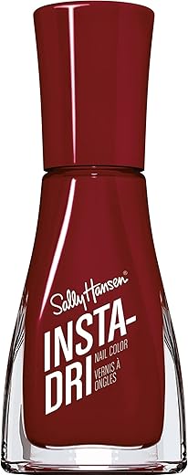 Sally Hansen Insta-Dri, Cinna-Snap, Quick Dry, Long Lasting, Opaque, Shiny Red Nail Polish