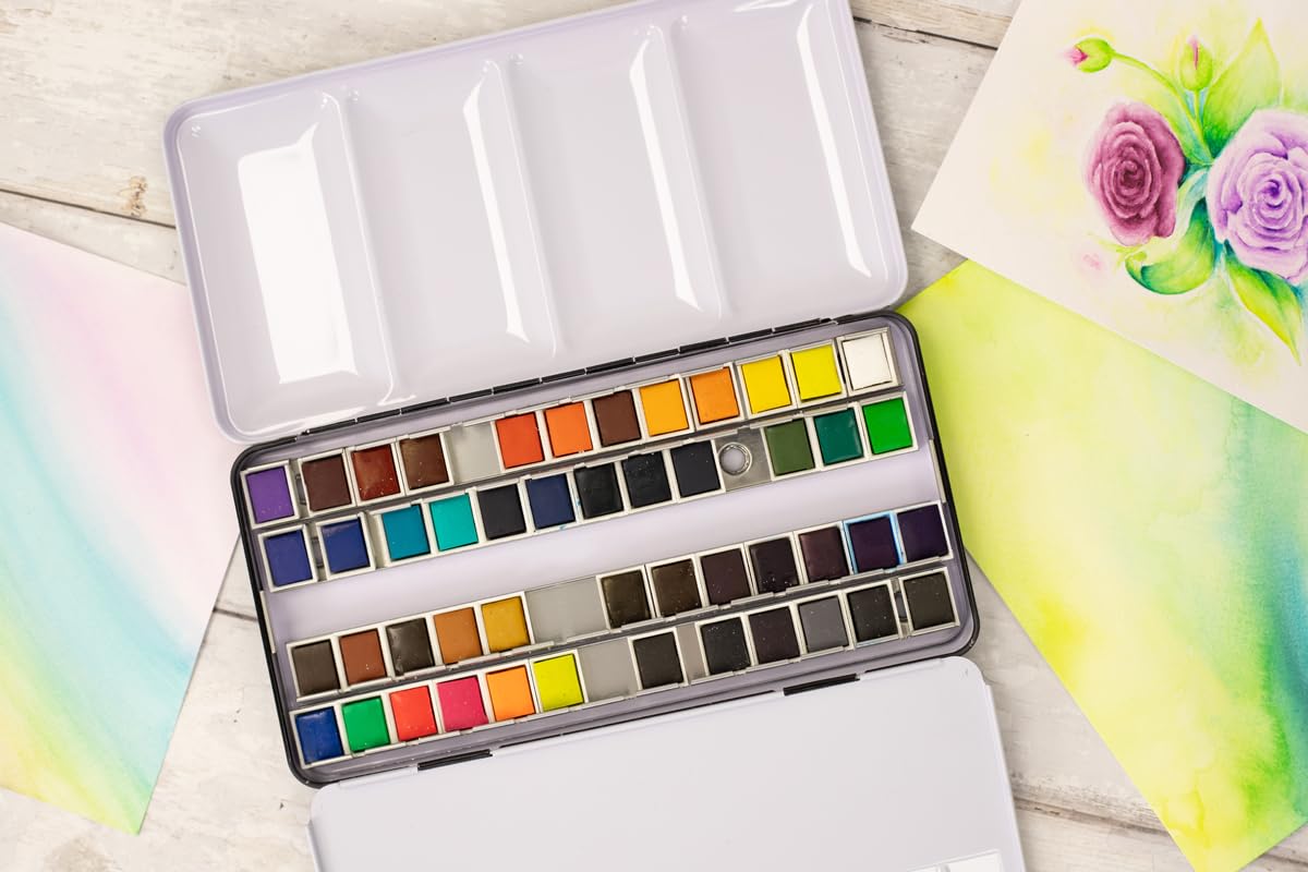 Crafter's Companion 48-Colour Watercolour Palette