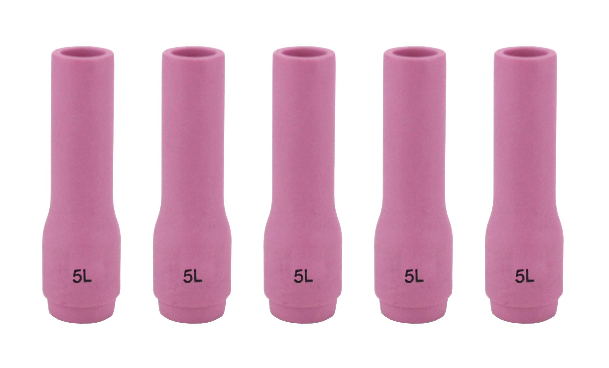 Long Alumina Nozzle Cups for TIG Welding Torches Series 9/20/25 with Standard Set-Up and 17/18/26 with Stubby Set-Up - Model: 796F72 - #5 (5/16