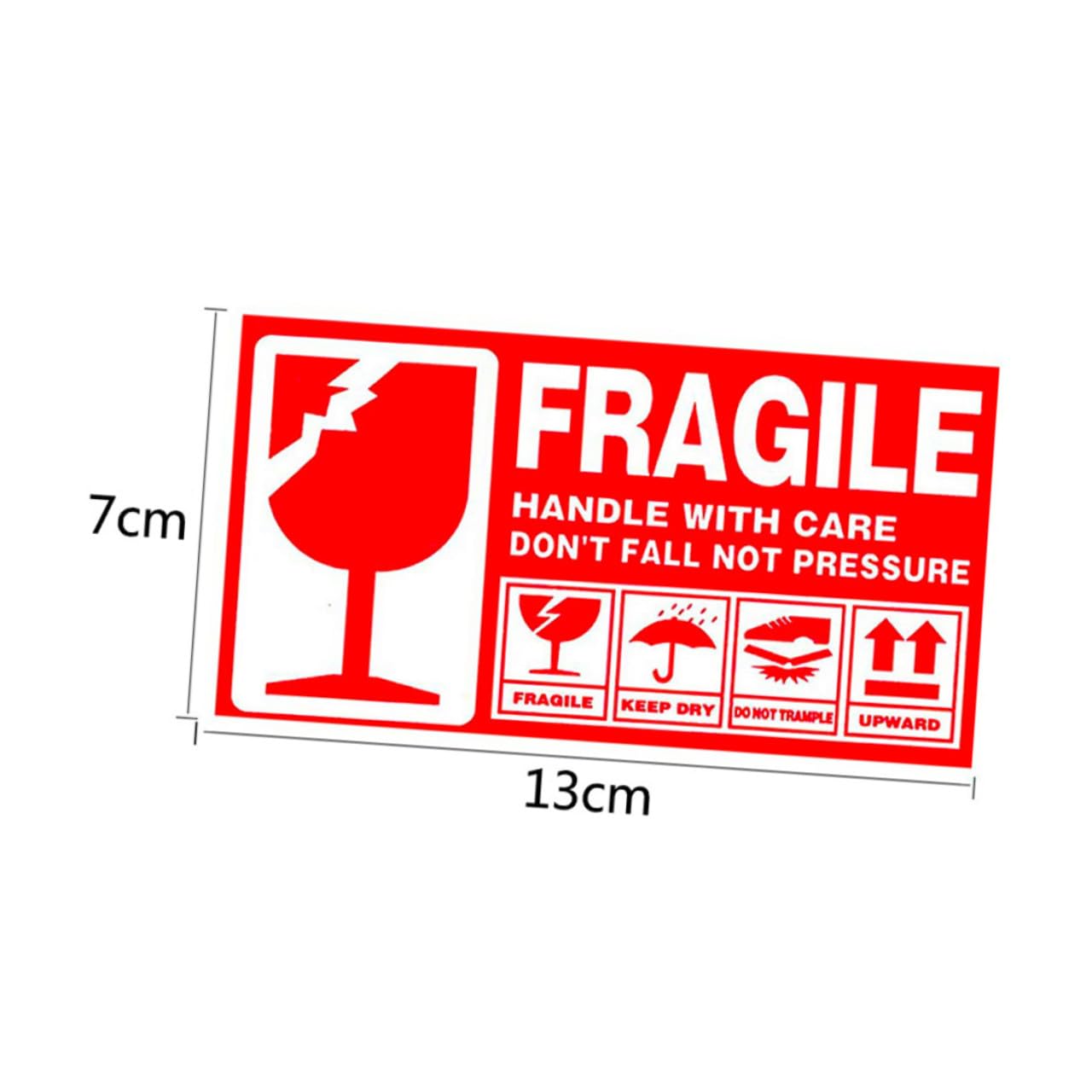 Housoutil 900 Pezzi Adesivi Fragile Handle With Care Etichette Adesive per Spedizione e Traslochi Etichette Avvertenza Resistente per Imballaggi e Trasporto Sicuro