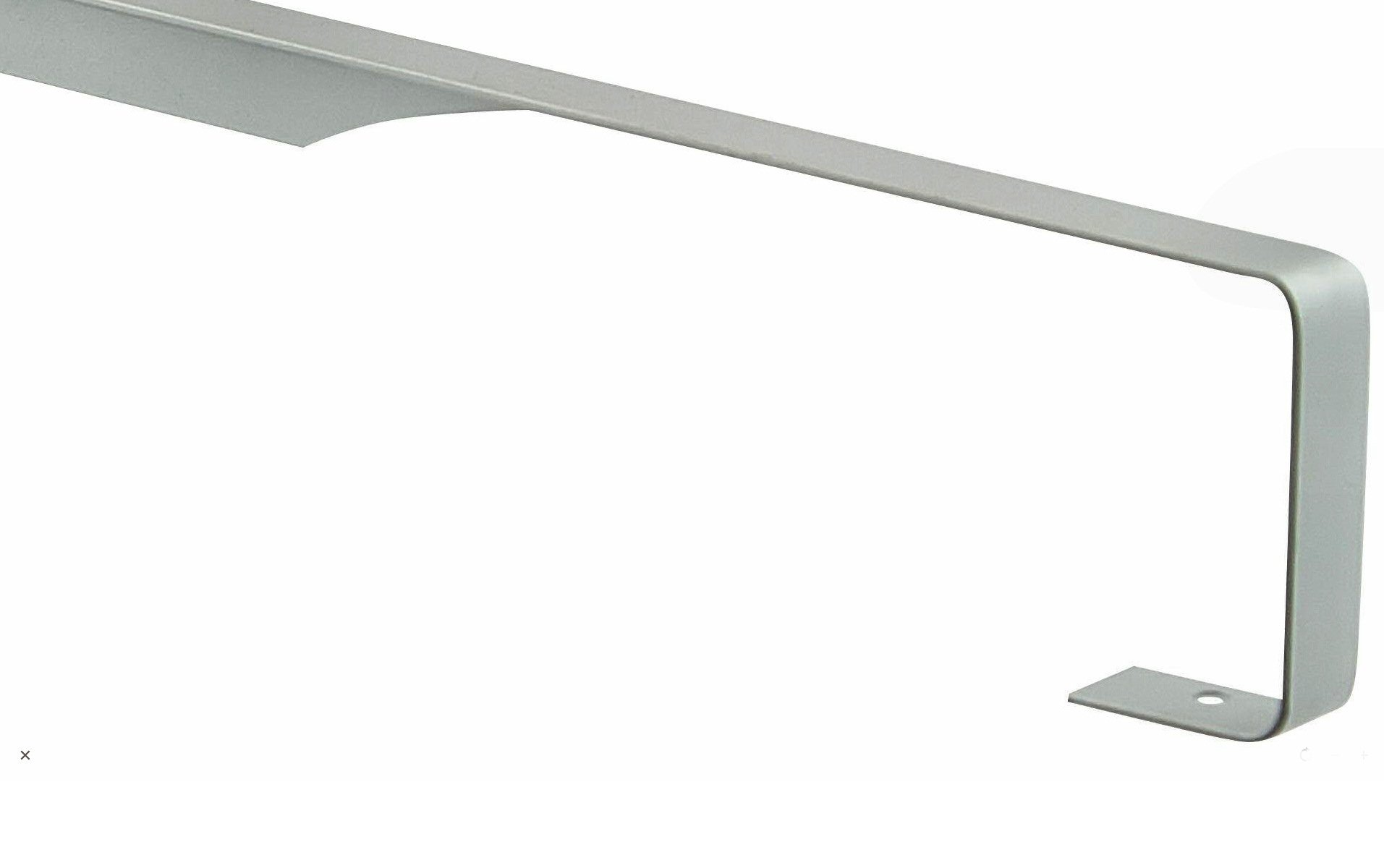 Tc Fabricators Silver T&C™ 38Mm-40Mm Kitchen Worktop Finishing Profiles 3Mm Radius Top & Bottom - Hand Made - Satin Finish (900Mm Long In-Line Straight Joint)