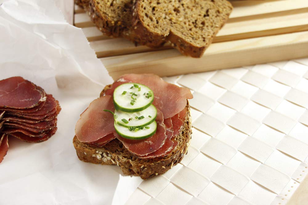 GUSTOS - Bresaola di Manzo,1 kg, Prodotto Artigianale dell' Alto Adige, solo con Carne Scelta e Magra, Prodotto Sottovuoto