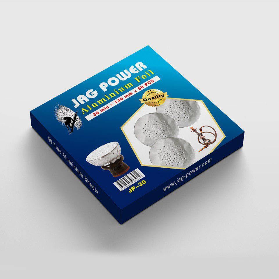 Harbour Delights - Jag Power Aluminium Hookah Foil - 40 Pcs - New Hooka Shisha Precut Foils