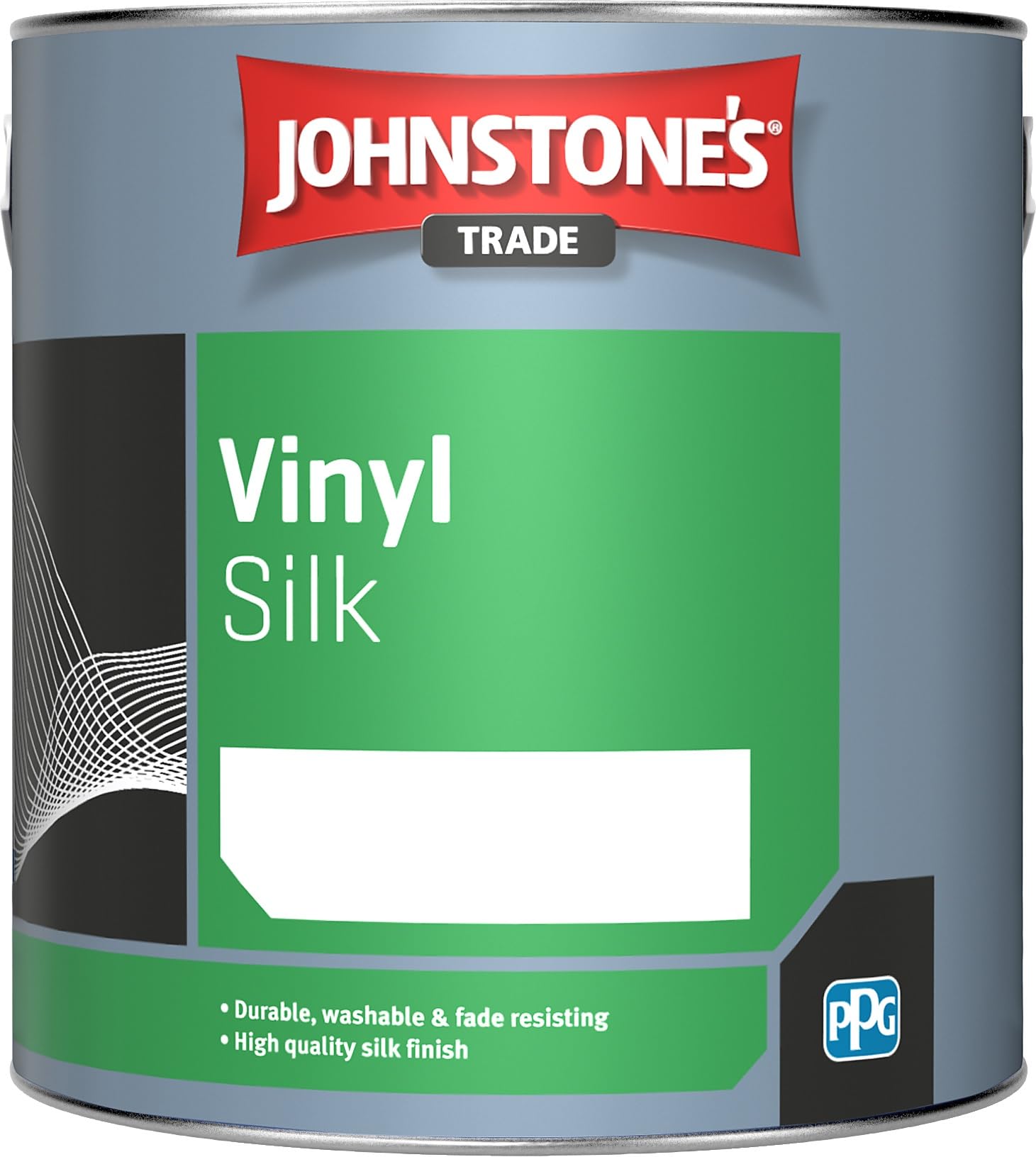 2.5LTR - JOHNSTONES VINYL SILK BRILLIANT WHITE