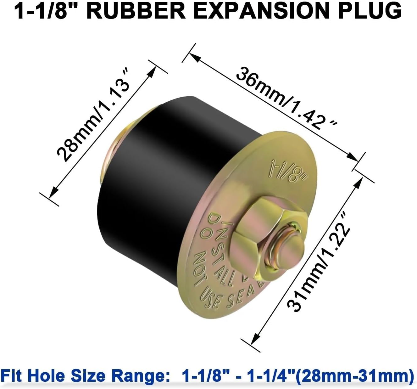 Rubber Expansion Plug Automotive Engine Expandable Freeze Rubber Plugs for Vehicle and Other Vehicles