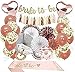 Rose Gold Bridal Shower Decorations 45PCS Bachelorette Gifts Bride to Be Banner,Sash,Tassel,12inch Rose Gold Confetti Balloons Bachelorette Party Supplies (Rose Gold, Gold) (Rose Gold, Gold)