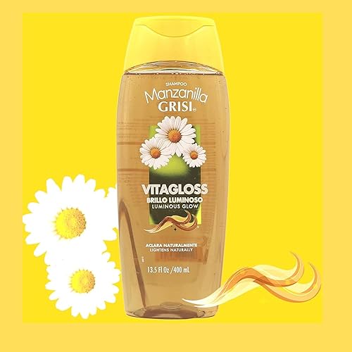 Miniatura 2 de Grisi Shampoo de Manzanilla, Shampoo Limpiador y Aclarante con Extracto de Manzanilla, Brillo Luminoso, Aclara Naturalmente para un Cabello Suave y