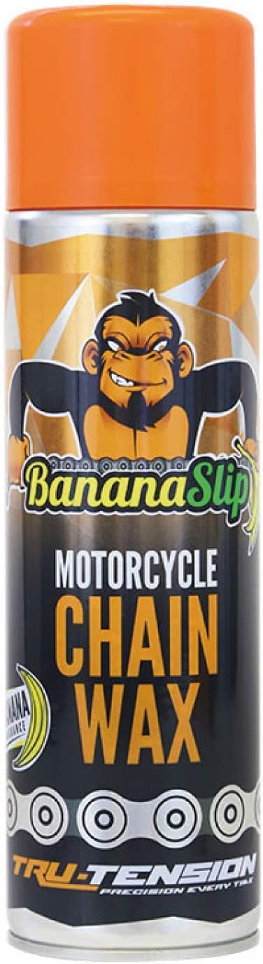 Tru-Tension | BananaSlip Motorcycle Chain Wax | Motorbike Anti-Fling PTFE Wax | 500ml