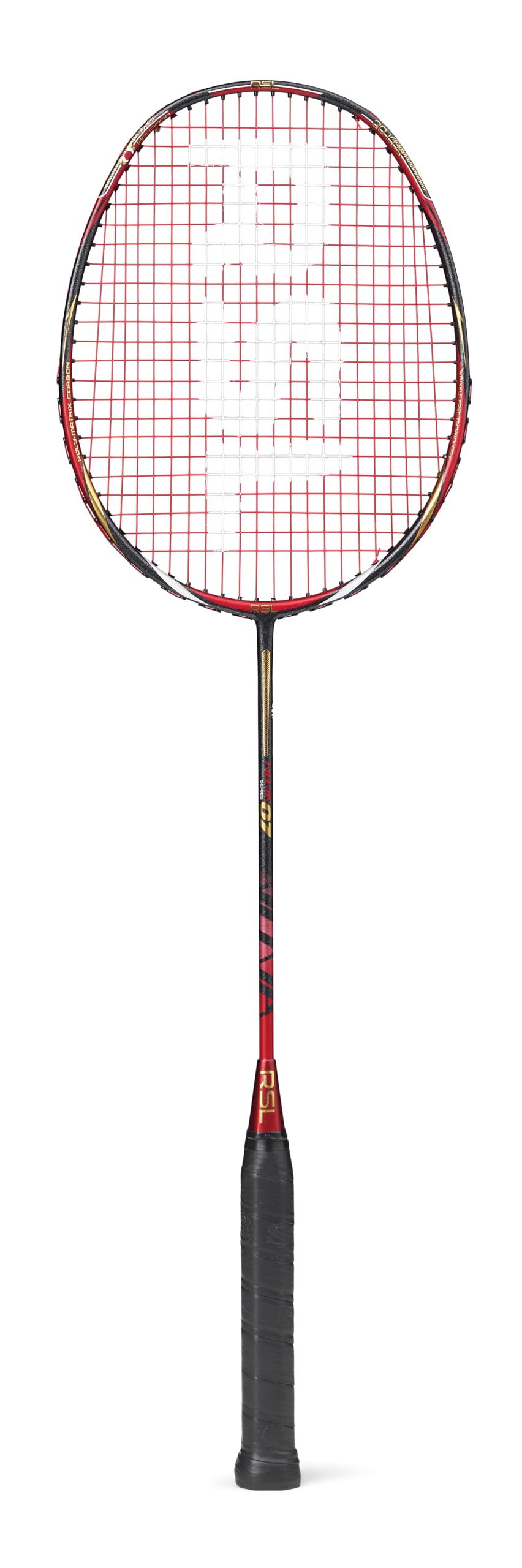 RSL Nova 07 Badminton Racket with Ashaway Competition Strings 100% Carbon/Graphite Racket — image 1