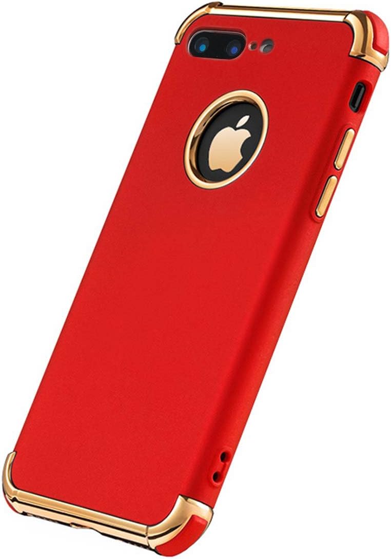 for iPhone 8 Plus Case, Ultra Slim Flexible Matte Case Compatible for iPhone 8 Plus (Shiny RED)