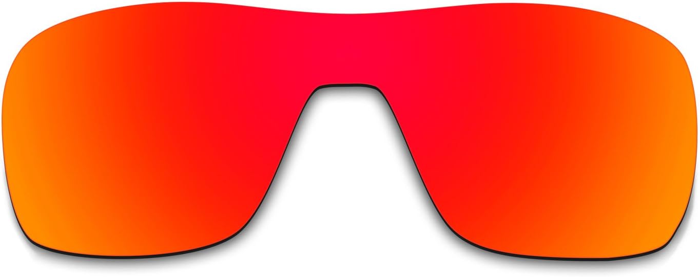 HKUCO Plus Mens Replacement Lenses For Turbine Rotor Sunglasses Red Polarized