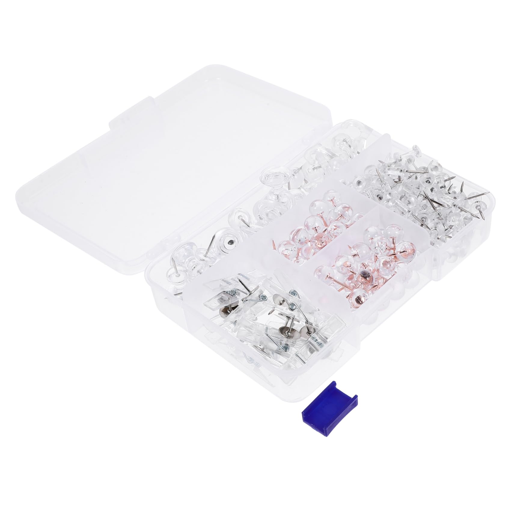 jojofuny 4 Boîtes Broche De Bureau Petite Punaise Carte Bulletin Punaises Couleur Poussineaux De Planche en Liège pour Panneau De Liège Punaise à Usage Quotidien Plastique