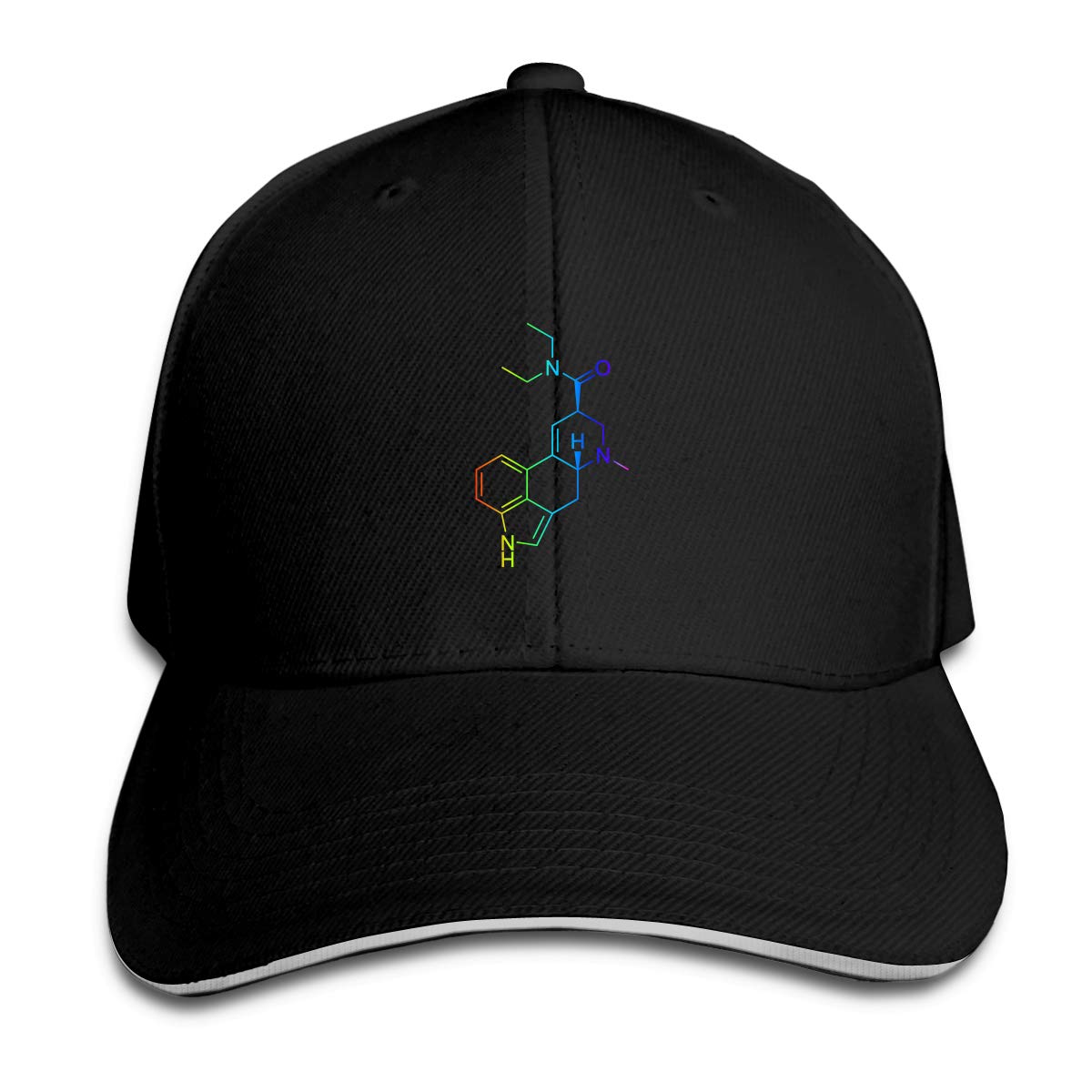 LSD Molecule Acid Psychedelic Chemistry Men Girl's Classical Hat Fashionable Peak Cap Hunting Cap