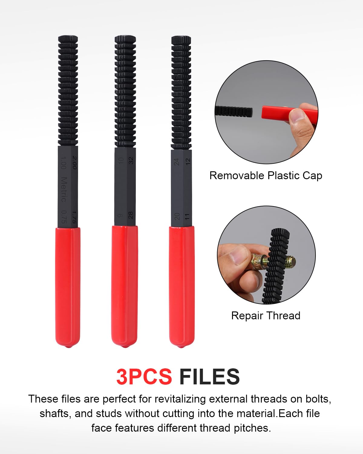 Kolvoii 49-Piece Thread Chaser Kit, Metric & SAE Botswana