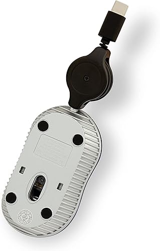 Miniatura 9 de Verbatim Mini mouse USB-C para computadora óptica con cable, mouse de viaje con cable Plug & Play, azul 70746