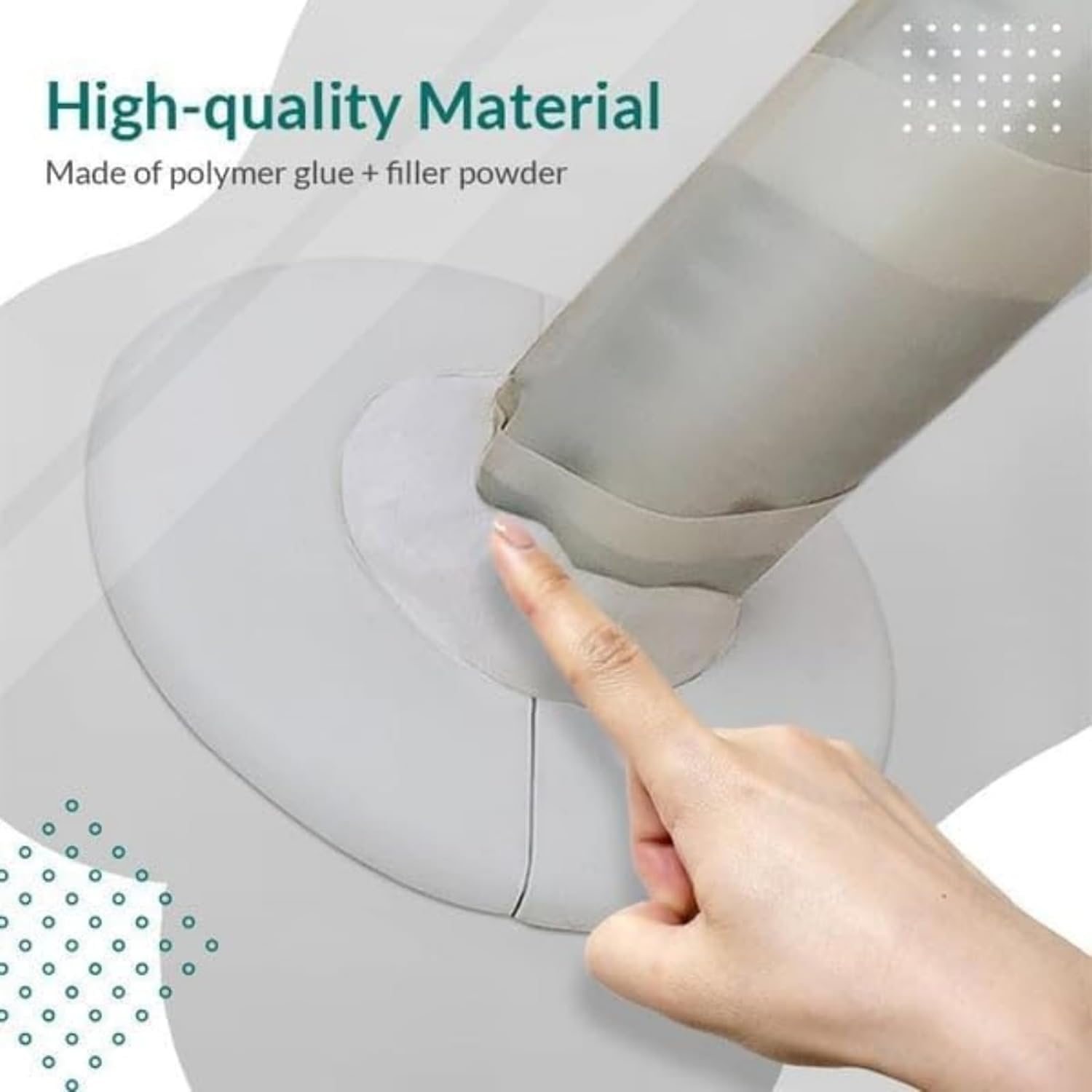 Mastic d'étanchéité imperméable multi-usages, mastic blanc à réparation rapide pour connexion de drainage, trou mural, trou de climatisation, mastic d'étanchéité pour trous de climatisation