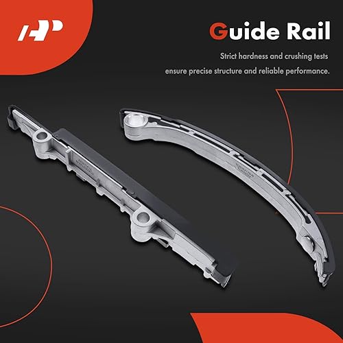 Miniatura 3 de A-Premium Kit de cadena de distribución del motor con riel guía y piñón tensor y tensor más compatible con DOHC, 4 cilindros 2.4 L, KA24DE