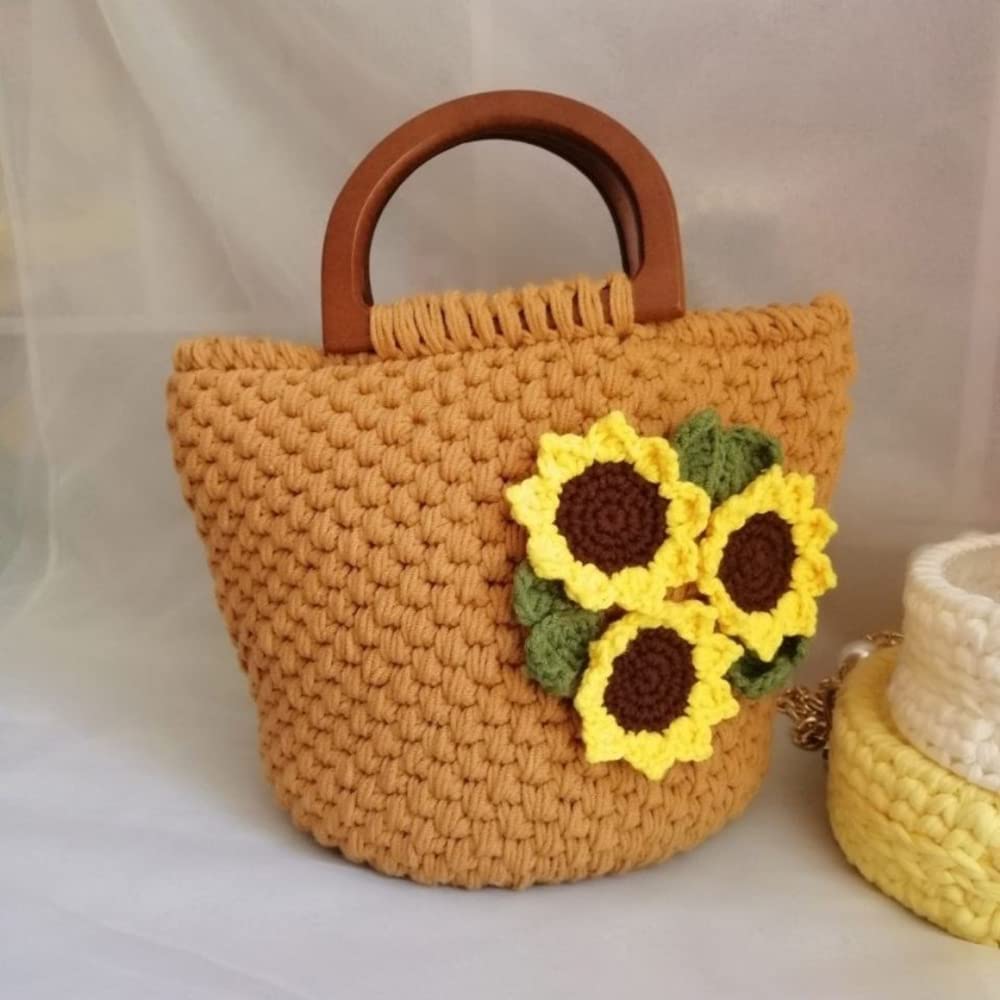 4 Asas De Madera En Forma De D Para Bolsos – Repuesto Para Bolso De Lona, DIY Y Manualidades (12x8.5cm)
