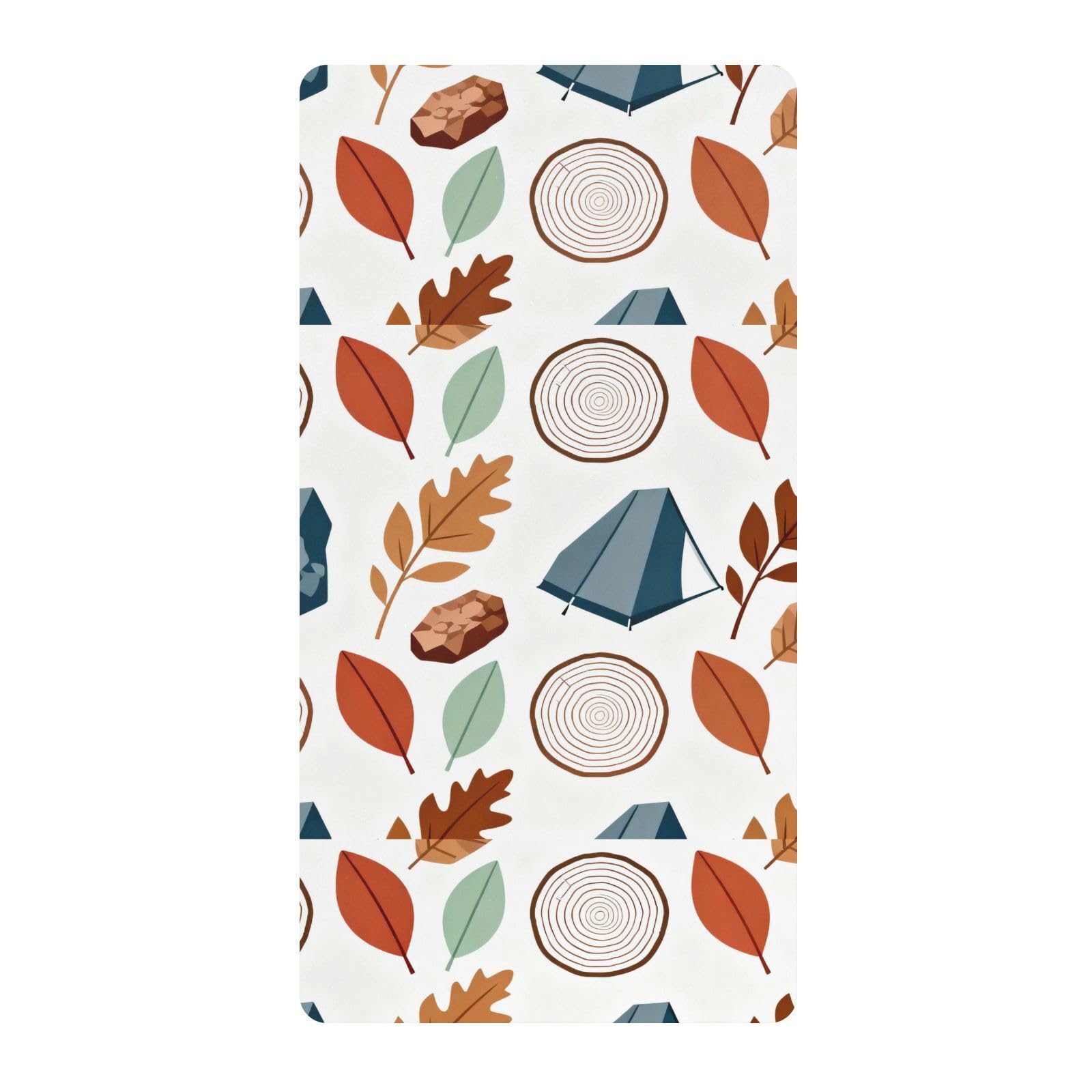 Camping Elements Parure de lit pour bébé garçon et fille en coton doux Motif cercles