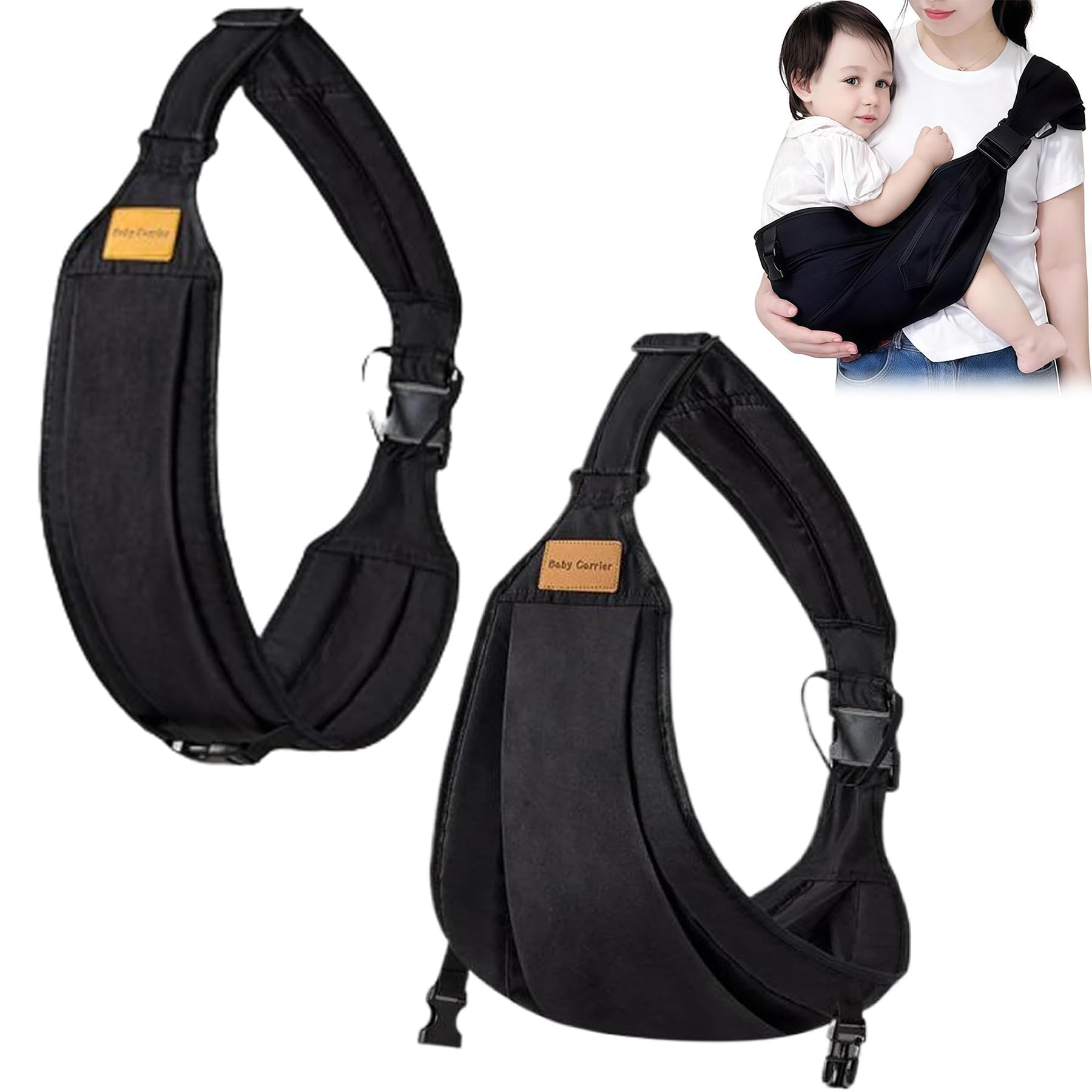 Babytragetuch,Kleinkind Trage Seitlich,Babytrage Seitlich,Verstellbare Schulter Babytrage,Multifunktionale Tragegurt Baby,Babys von 0 bis 36 Monaten, Kleinkinder bis 20kg
