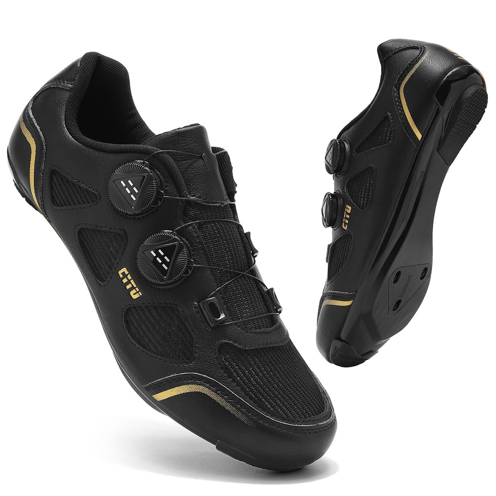 Zapatillas de Ciclismo para Hombre Mujer Zapatos Bicicleta de Entrenamiento Carretera Respirables Compatibles con SPD/SPD-SL Lock System