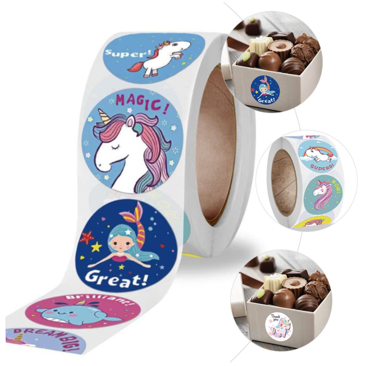 4 Ensembles Autocollants Étiquette Autocollantes Pieces Table Pièces Étiquettes Stickers Onglets Collants Autocollant De Bouteille Autocollant De Motivation 4 Rouleaux * 4