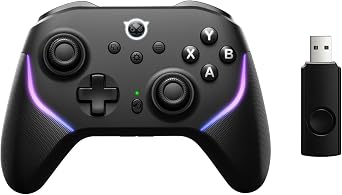 NYXI Master P1 2.4G Wireless PC Controller - Hall Effect Joystick, Hall & Micro Changable Triggers, Audio Controls, Adjustable Turbo Vibration for PC/Switch