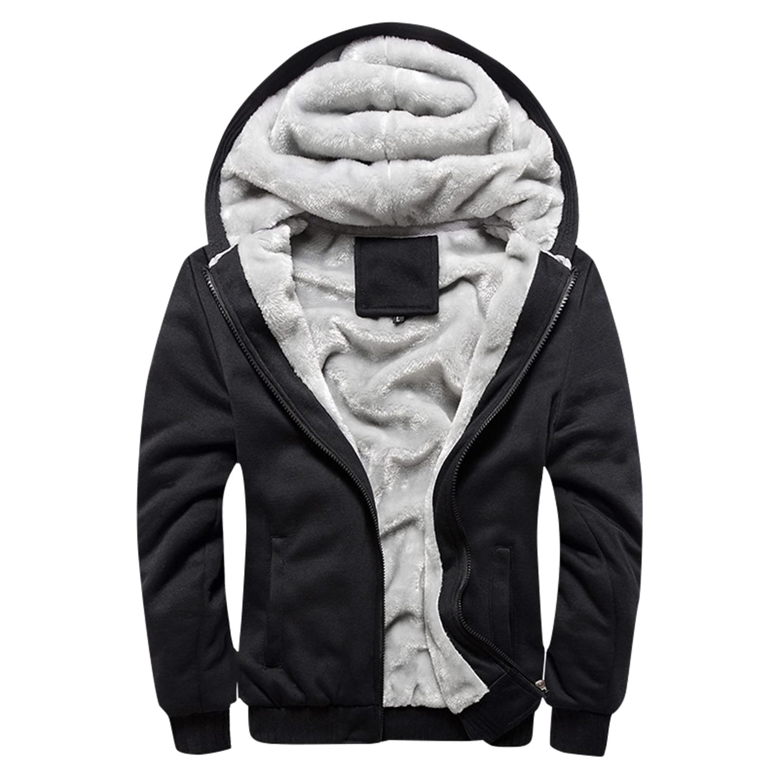 YmosrhMens Hoodies Pullover Men‘S Zipper Pullover Long Sleeve Hooded Sweatshirt Tops Blouse Hoodies