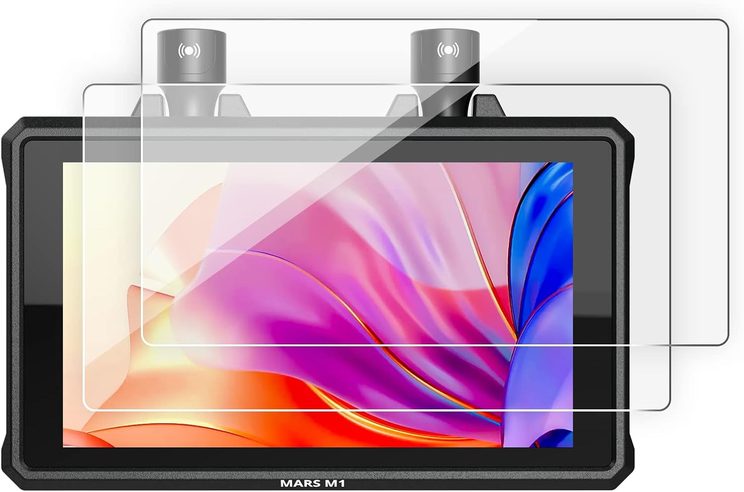 Hollyland Mars M1 - Protector de pantalla templado compatible con Mars M1 (5,5 pulgadas) para cámara Field Monitor, receptor de vídeo inalámbrico, 2 unidades)