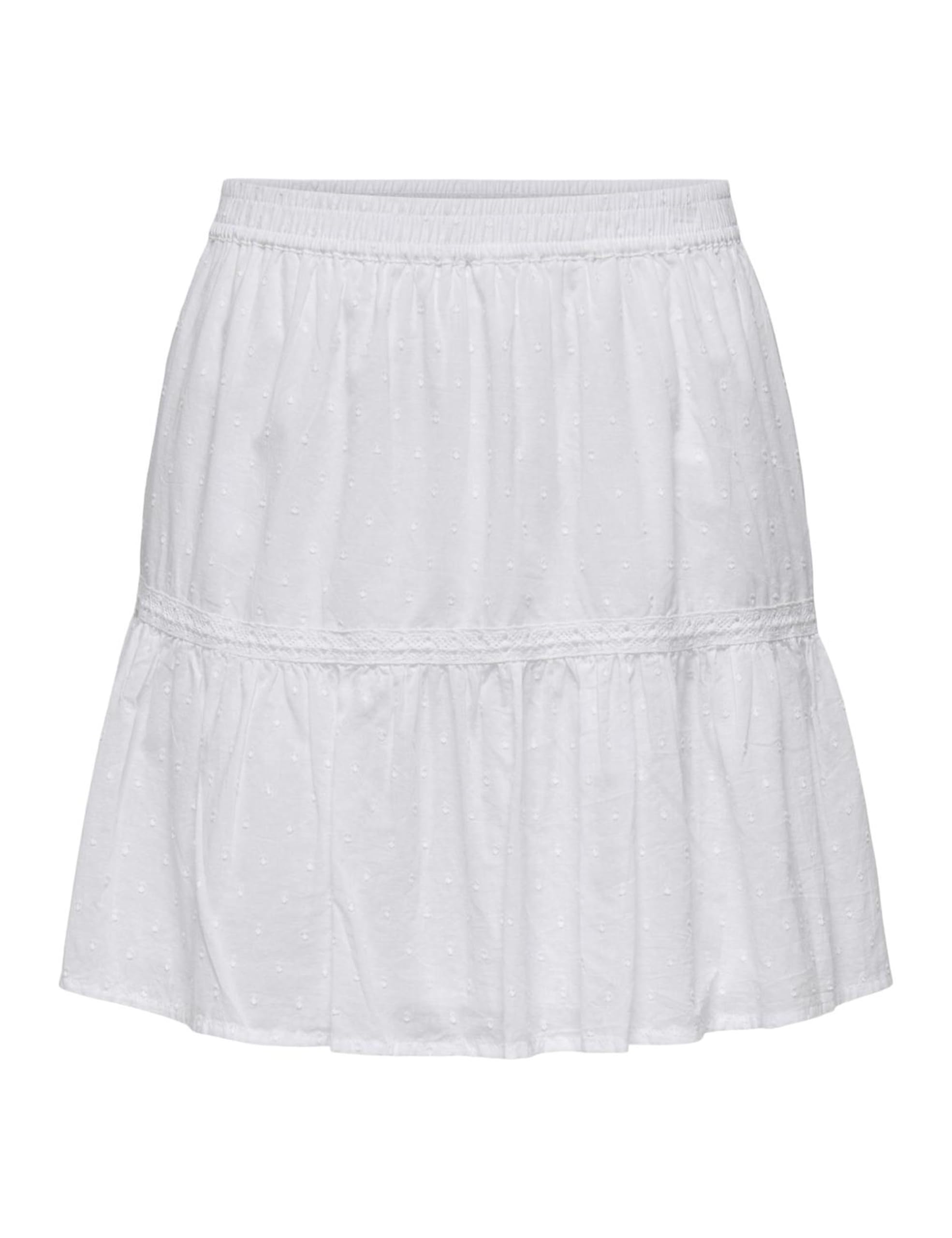 Only Women's Cloud Dancer Onldeffie Dobby Short Skirt Wvn, Xs