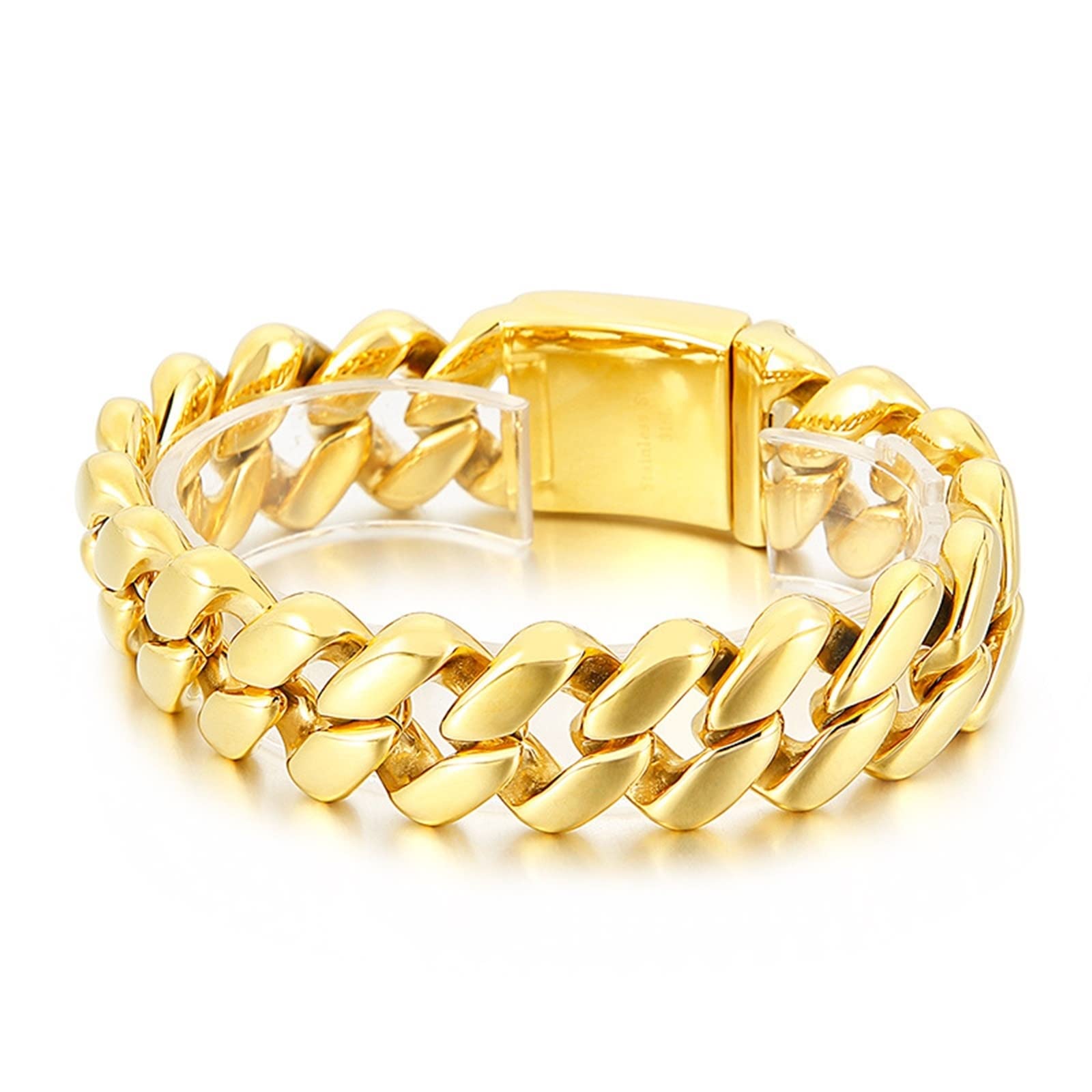 AMDXD Pulseras de amistad, moda de la personalidad, acero inoxidable, pulseras de amistad, 220x21mm, No Gemstone