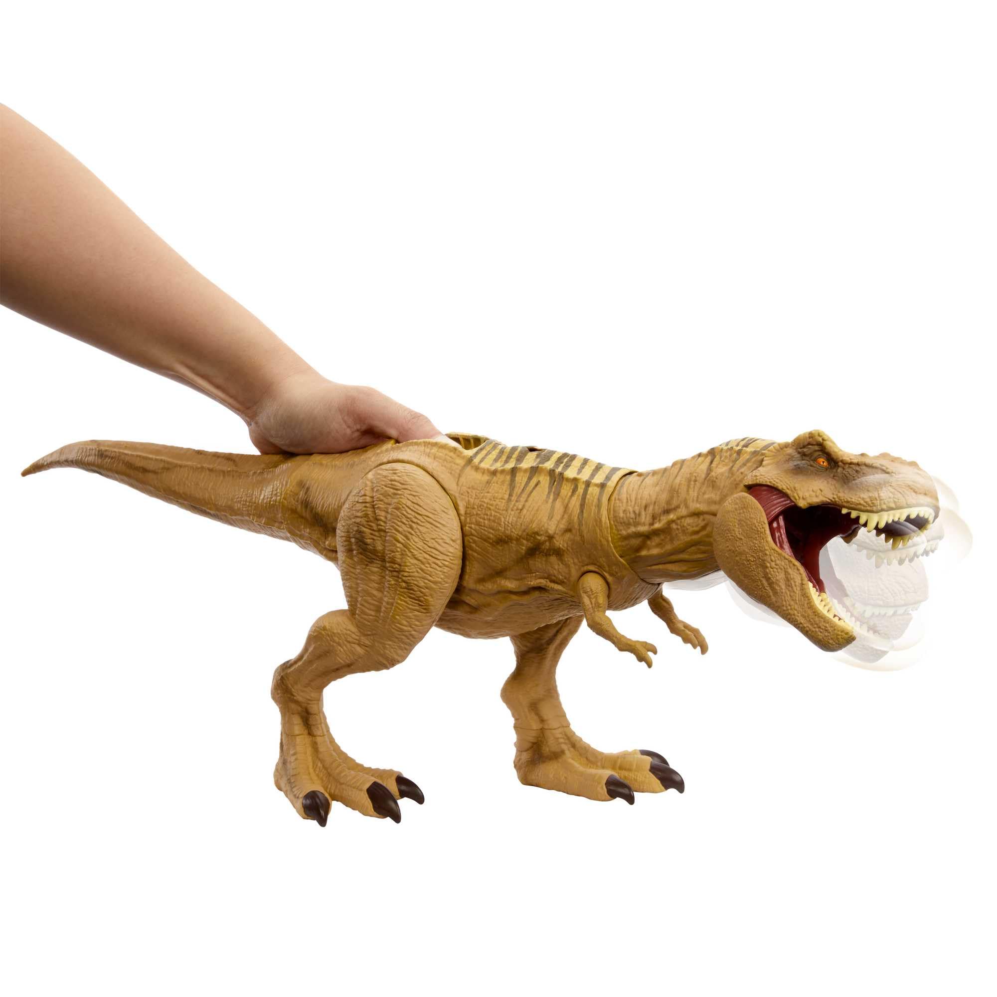 Jurassic World Tyrannosaurus Rex Jouet dinosaure avec sons, figurine avec fonctions de chasse et d’attaque, double coup de mâchoires et dispositif de traçage, jouet numérique