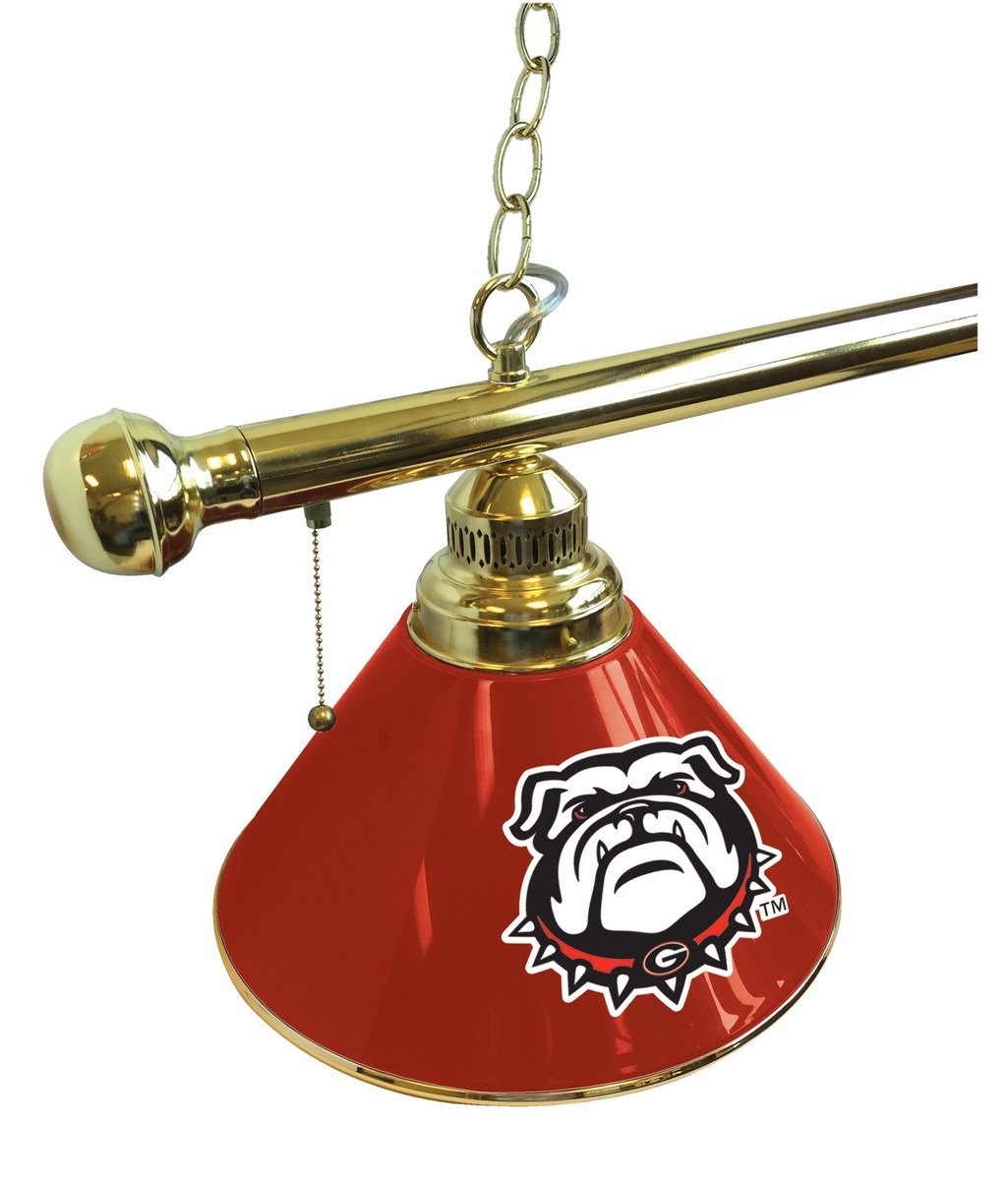 Holland Bar Stool Co. Georgia Bulldog 3 Shade Billiard Light with Brass Fixture by The
