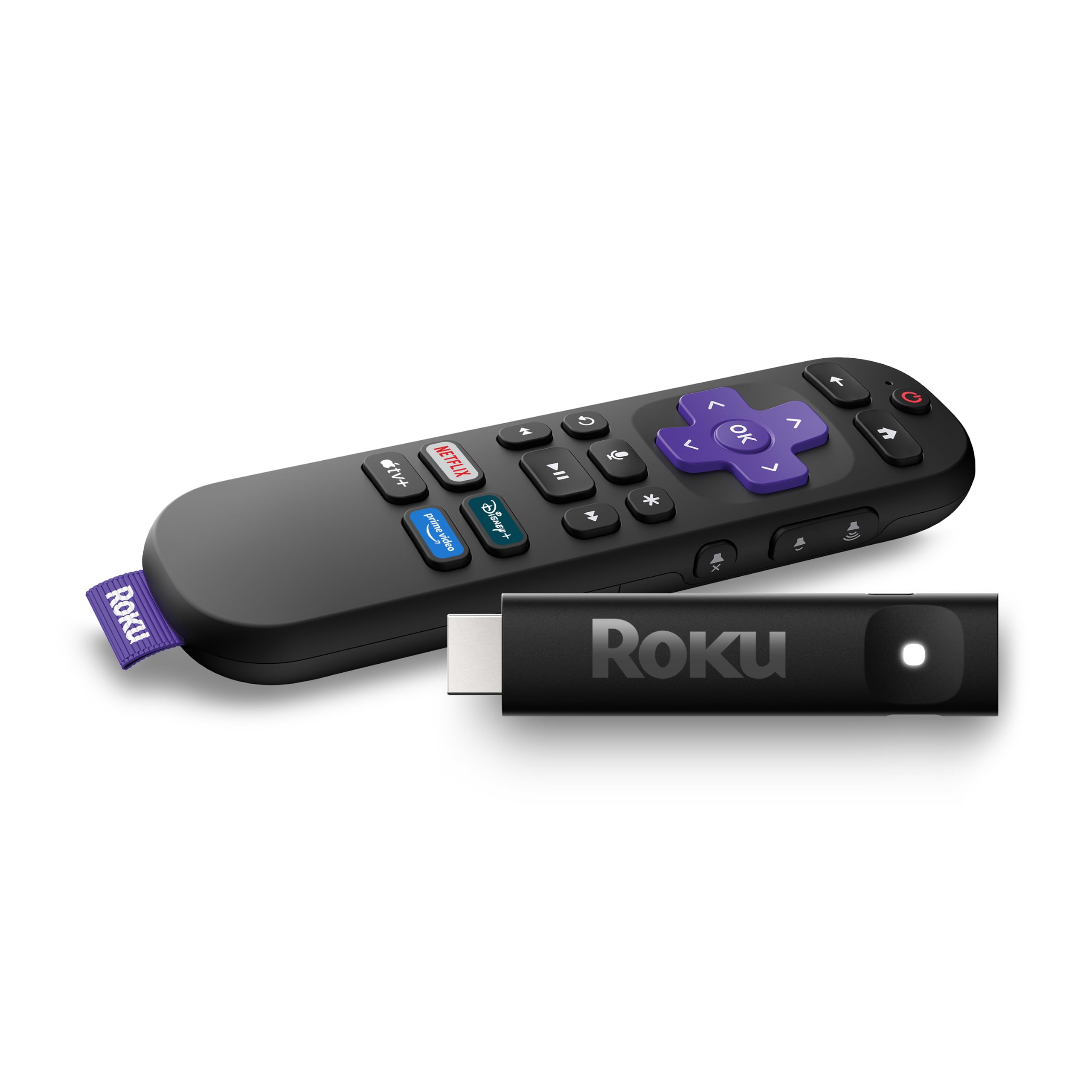Roku Streaming Stick Plus with Voice Remote - 4K & HDR10+ | 4K & HDR Streaming Device for TV with Roku Voice Remote - Free & Live Local News, Sports (Renewed)