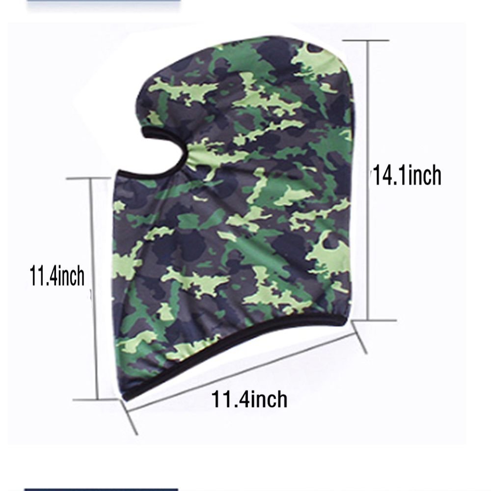 JPOJPO Masque intégral pour vélo de cyclisme et de chasse Tactique Cagoule d'hiver chaud Taille unique 13#