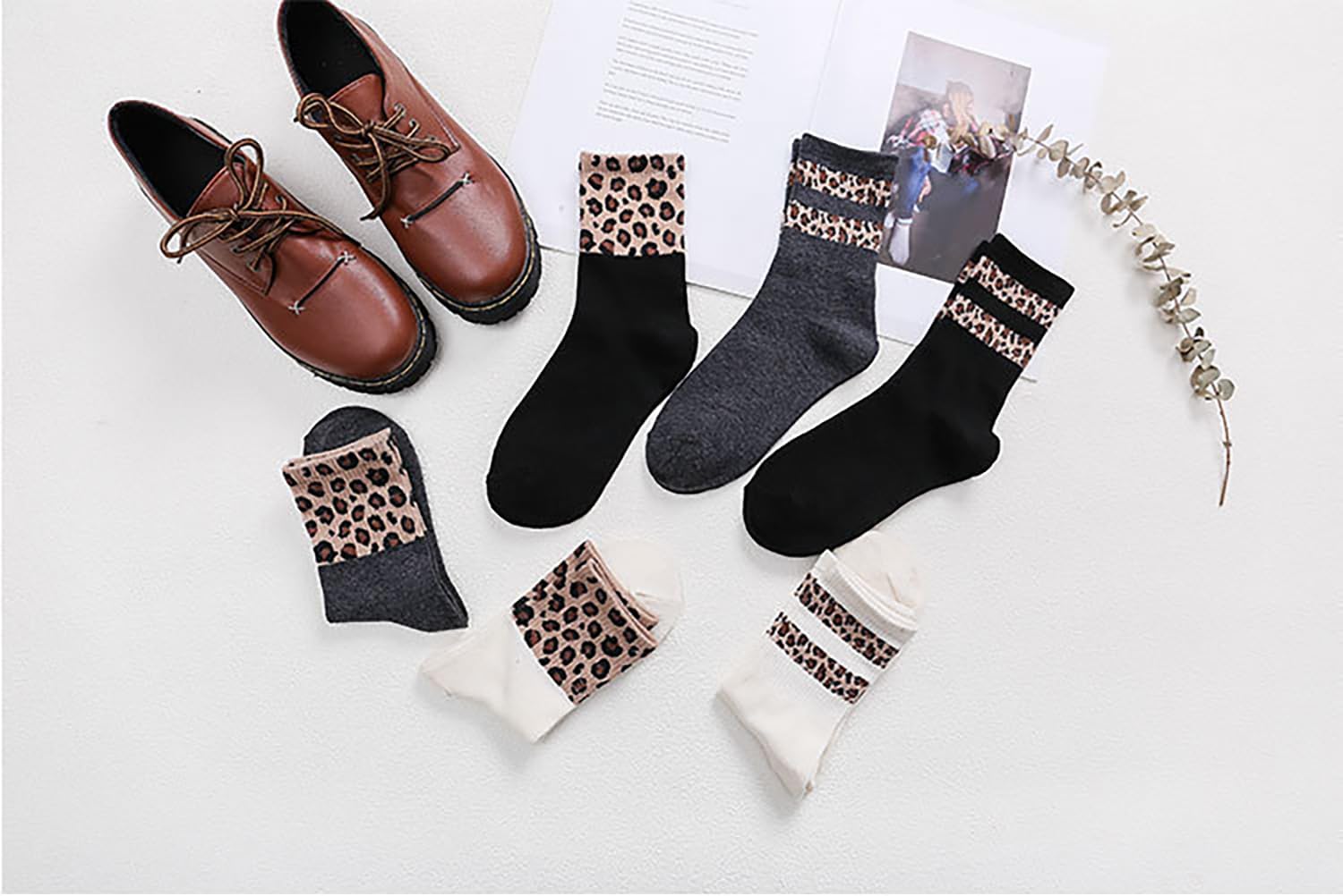 YYaaloa Women Above Ankle Crew Socks Soft Cotton Casual Calf Workout Socks