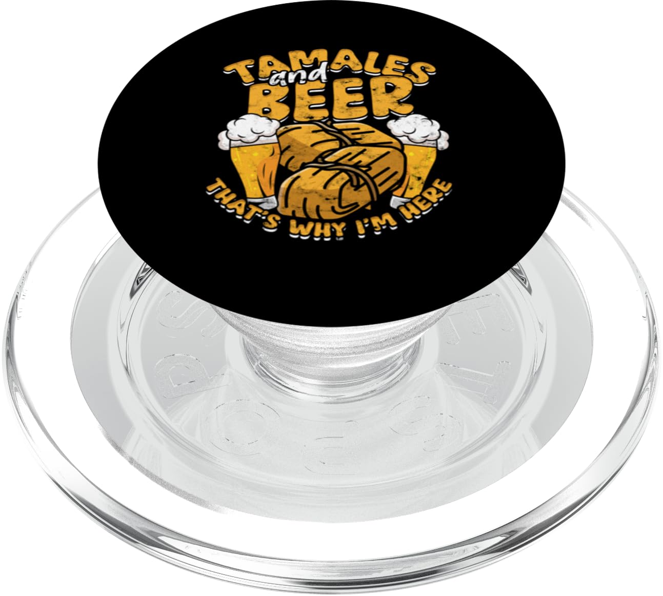 Tamale Making Crew Hot Tamales I Love Tamale PopSockets PopGrip for MagSafe, Clear