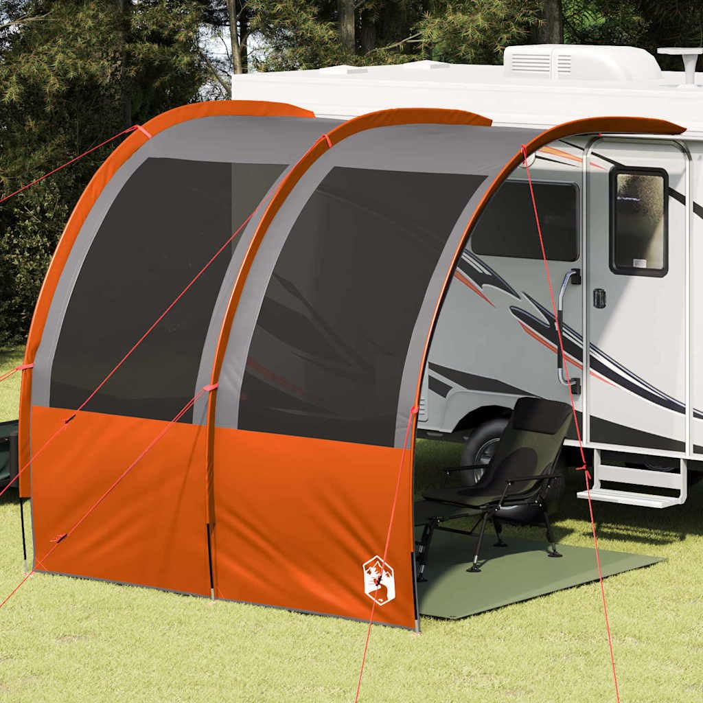 Wasserfester Tarp Bogen mit Dach x x, Polyester Outdoor Plane für Camping, Festival, Biwak, mit flammhemmender Beschichtung und windresistentem Design, inklusive Tragetasche