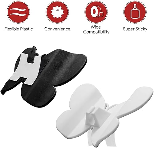 Miniatura 2 de CHKDSK Paquete de 4 organizadores de cables organizador de cables para cables de electrodomésticos soporte de alambre para gestión de cables