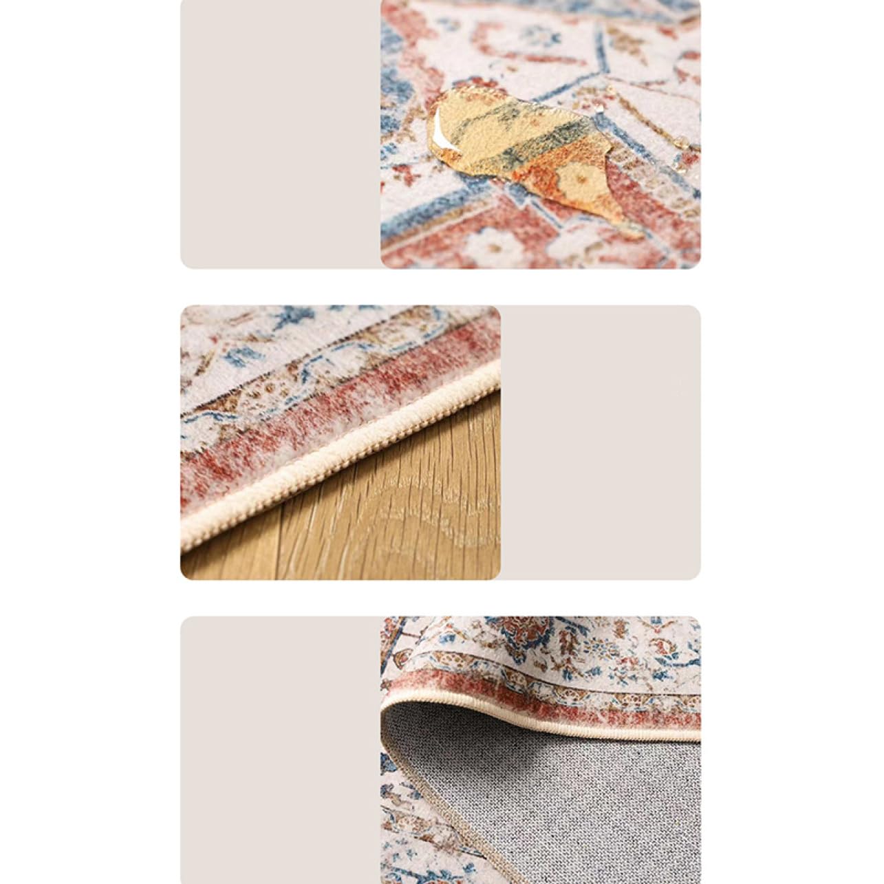 Amazon｜ペルシャ風 ラグ カーペット 200*300 カーペット 3畳 花柄