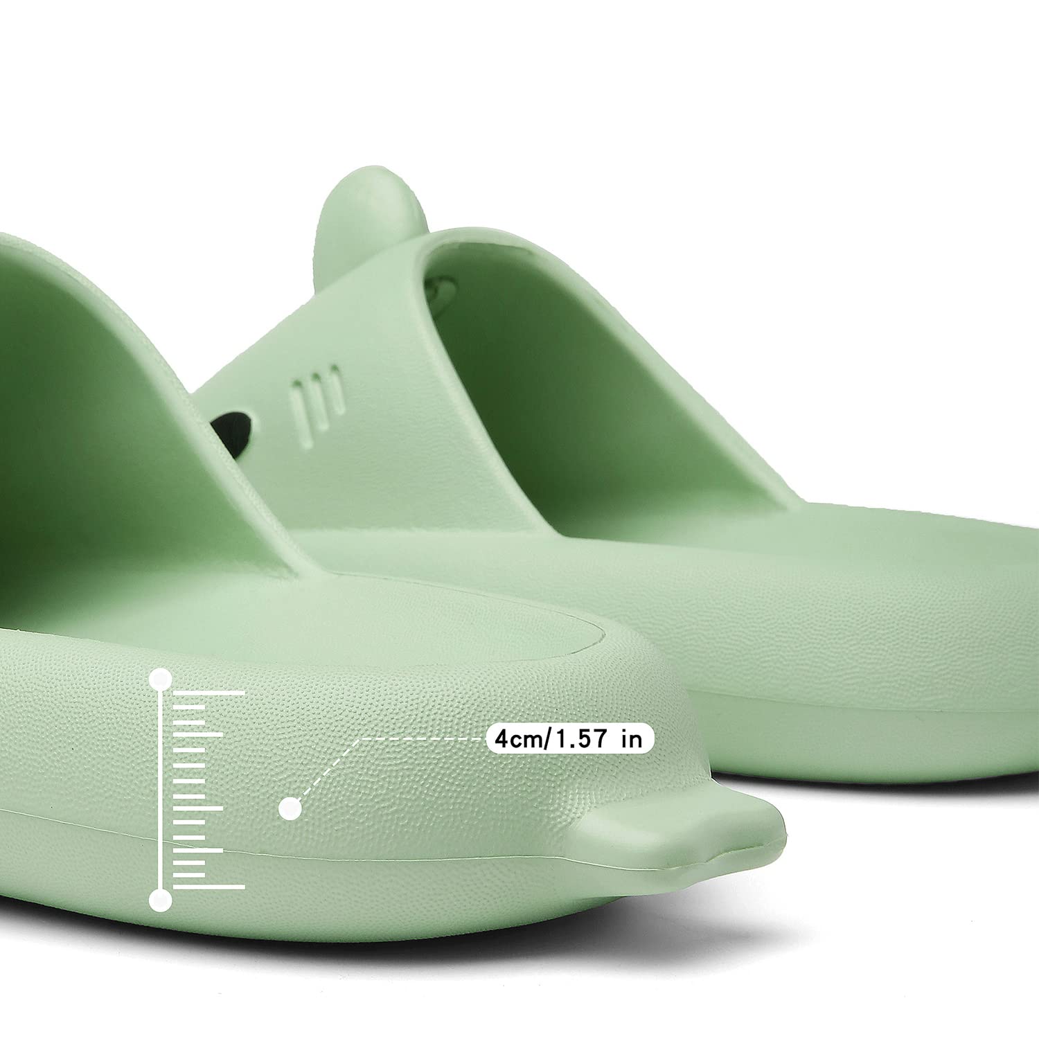 Pantuflas de Tiburón Verano para Mujer Hombre Niños Zapatos de Baño Antideslizante Zapatillas de Ducha Sandalias de Playa y Piscina Shark Slides Slippers
