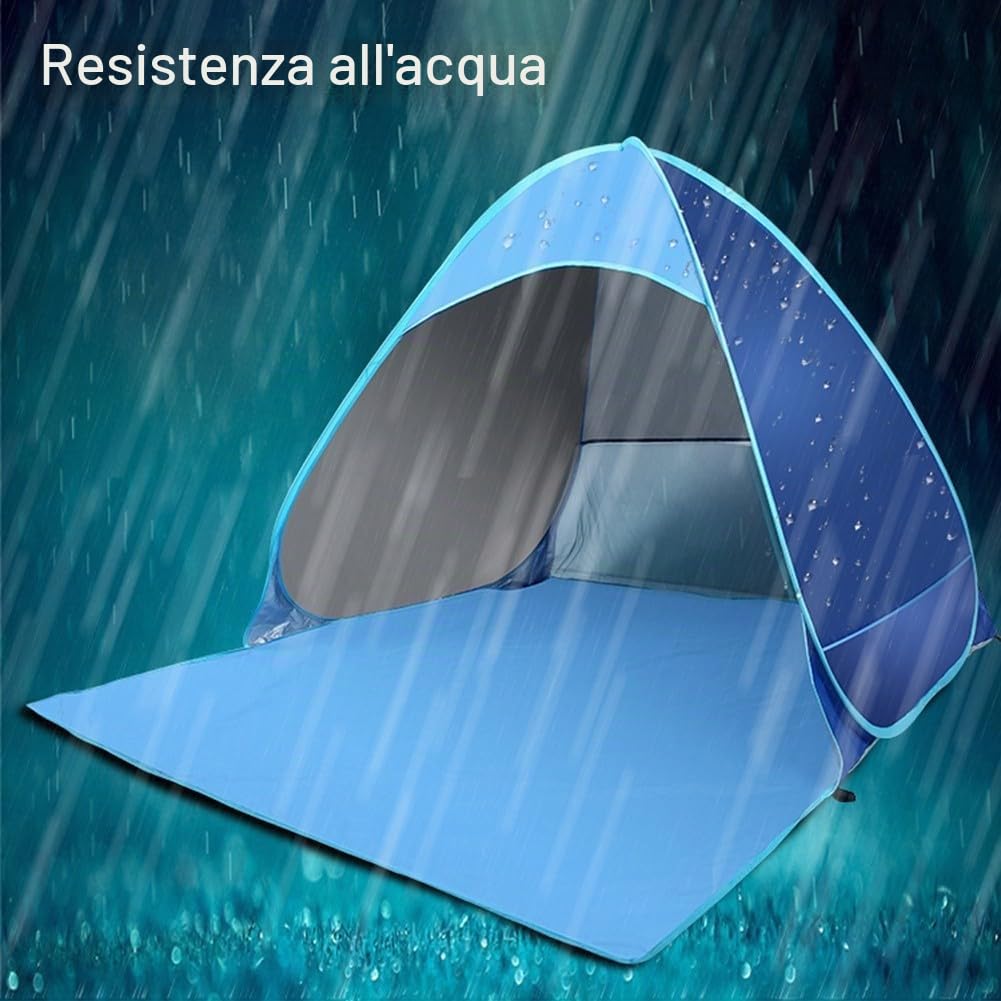 Tenda parasole da spiaggia, facile da montare, portatile, veloce per ombrellone, per spiaggia, campeggio, escursionismo, pesca, eventi sportivi