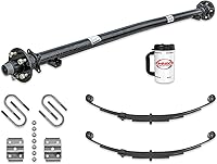 Vista 1 de Eje 3.500 Lb remolque Polea con muelles de doble ojo y pernos (95 pulgadas cara, 80 pulgadas centro) 5 tornillos 4,5