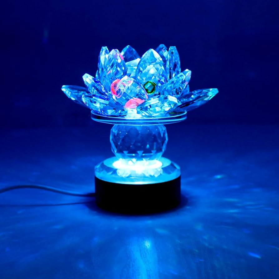 Amazon.co.jp: led クリスタル蓮の花 ライト 蓮華灯 光る蓮の花