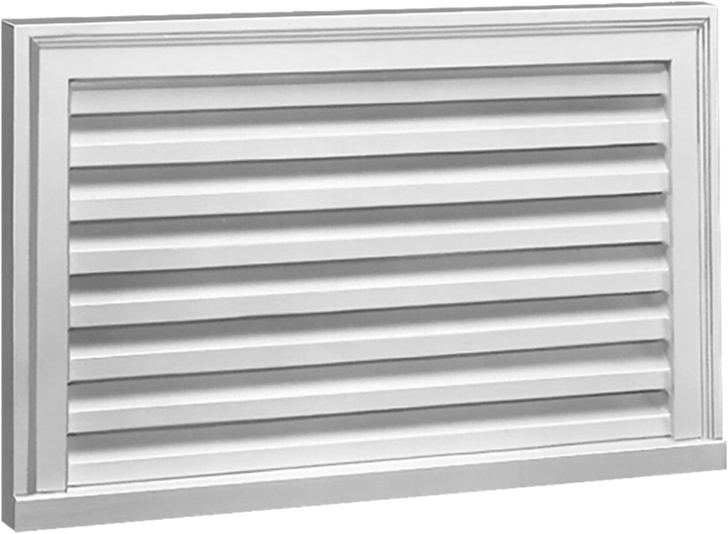 Fypon 32W x 16H x 2P Brick Mould Style Horizontal Louver, Non-Functional