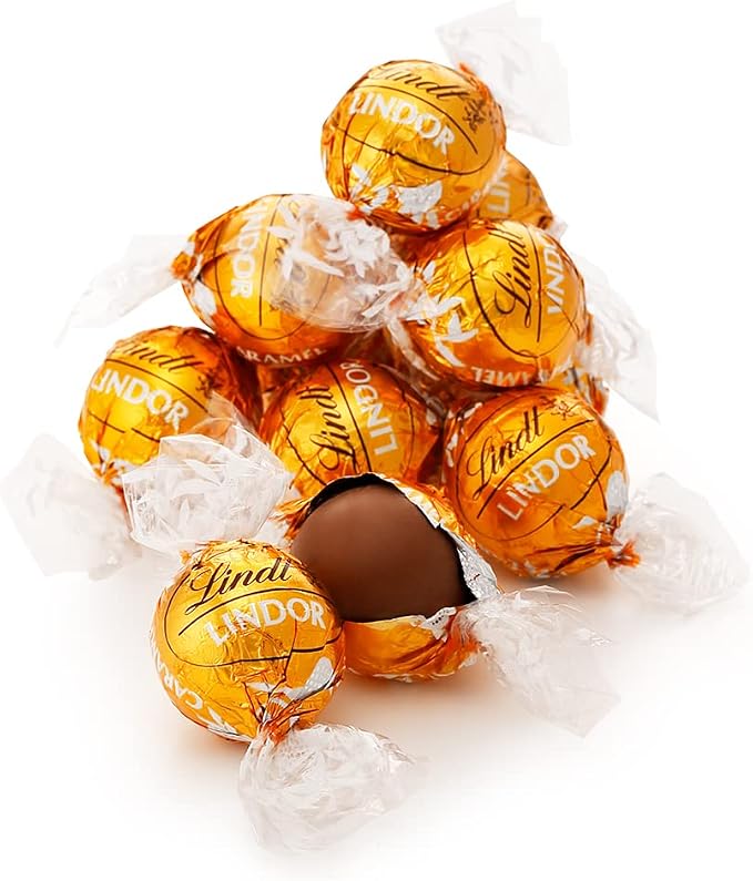 Amazon.co.jp: リンツ (Lindt) チョコレート リンドール 10個入 キャラメル 人気フレーバー お菓子 個包装 ギフト お ...
